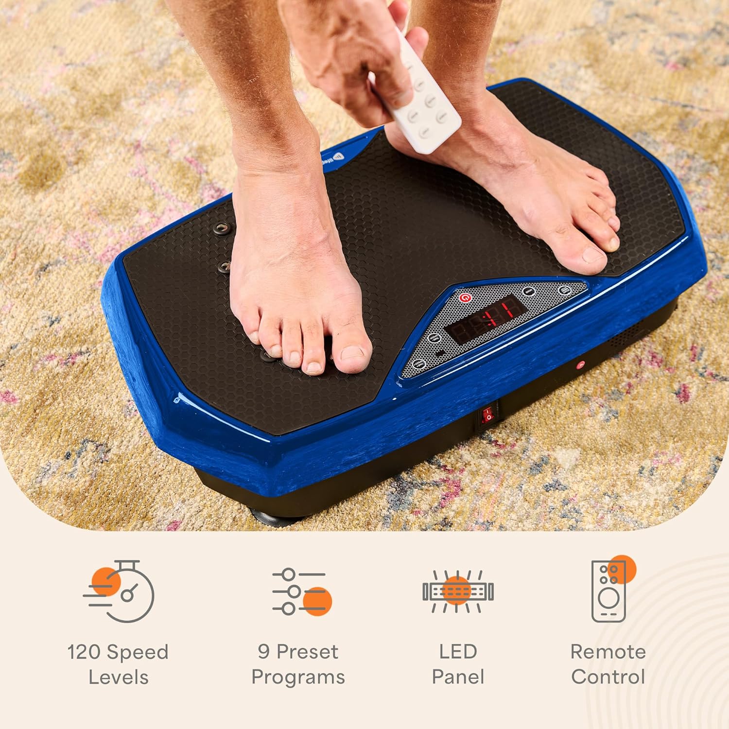 Lifepro Vibration Plate Exercise Machine with Magnetic Acupoints - Full Body Vibration Platform for Beginners and Recovery - Ideal Lymphatic Drainage Massager for Muscle Toning and Overall Fitness - Image 5