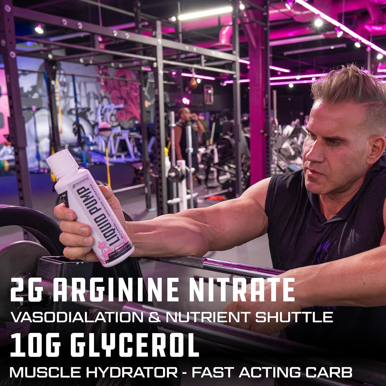 Liquid Pump - Glycerol and Arginine Nitrates for Optimized Pump pre-Workout Liquid Caffeine Free Non stim pre-Workout for Energy and Performance and nictic Oxide Booster | Pink Fruit Chews Flavor - Image 3