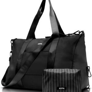 Gym Bag for Women, 3-in-1 Duffle with Laptop & Yoga Mat Space, Travel Bag with Shoe Compartment, Luggage Sleeve & Toiletries Pouch, Lightweight Weekender Carry On, Water Resistant