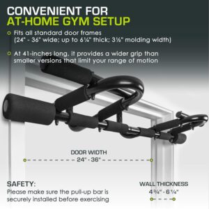 ProsourceFit Pull Up Bar for Multi Use Fitness & Home Gym Exercise