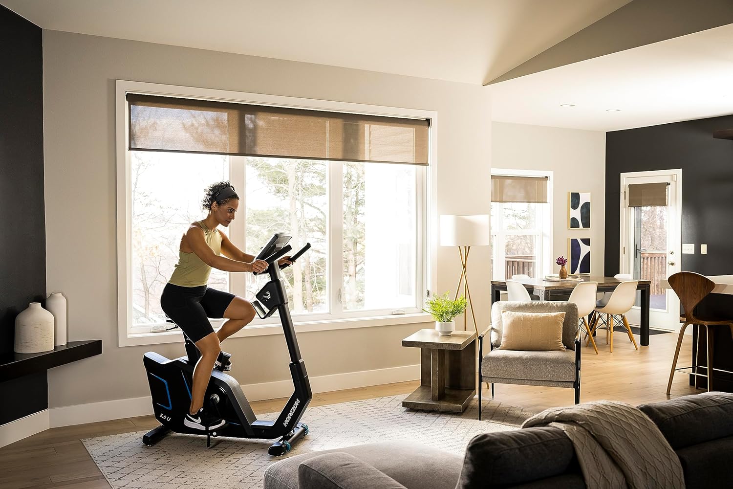 Horizon Fitness 5.0U Upright Bike, Fitness & Cardio, Magnetic Resistance Cycle with Bluetooth, Padded Seat, Step-through Frame, and 300lb Weight Capacity - Image 2
