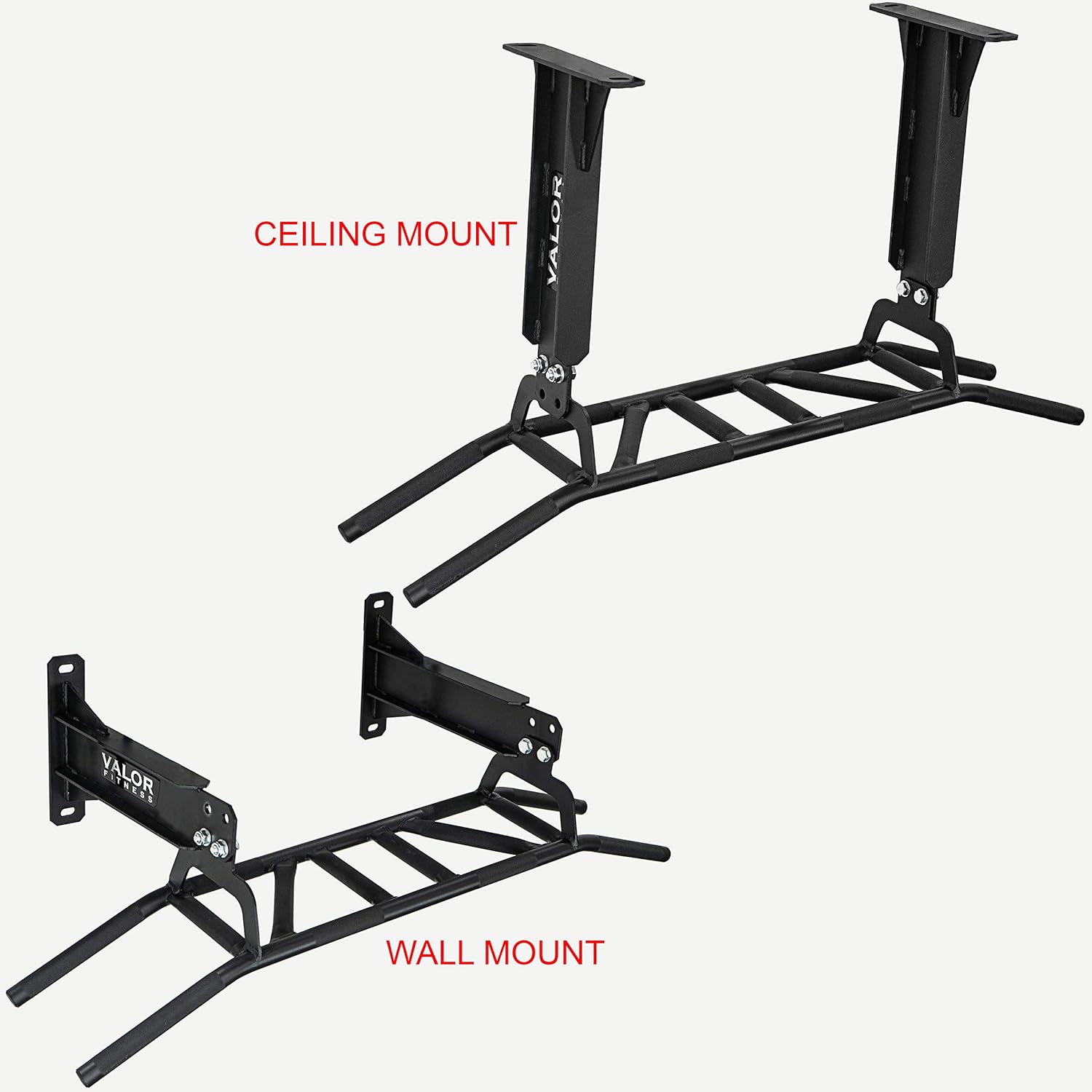 Valor Fitness Multi Grip Pull Up Bar - Wall or Ceiling Mount Chin Up Bar -Upper Body Muscle Building Station - Home Gym Workout Equipment - Image 6