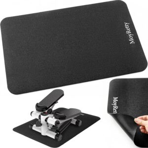 MoyRetty Non-Slip Workout Mat for Under Desk Elliptical(23.6×15.7 inches), Ellipse Leg Exerciser Machine Mat, Suitable for Electric Seated Foot Pedal Exerciser, Stability and Floor Protection
