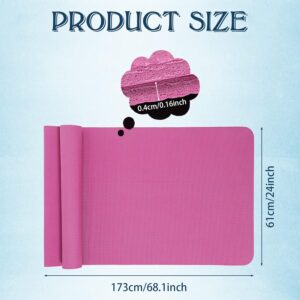 10 Pack Yoga Mats Bulk, 68” x 24” x 4mm Thick Yoga Mats for Kids and Adult Gym Mats Bundle Latex Free Exercise Mats with Non Slip Texture for Outdoor Yoga, Pilates or Workout (Multicolor)