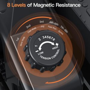 Under Desk Elliptical Exercise Machine Ellipse Leg Exerciser Mini Elliptical Machines for Home Portable & Quiet Foot Pedal Exerciser