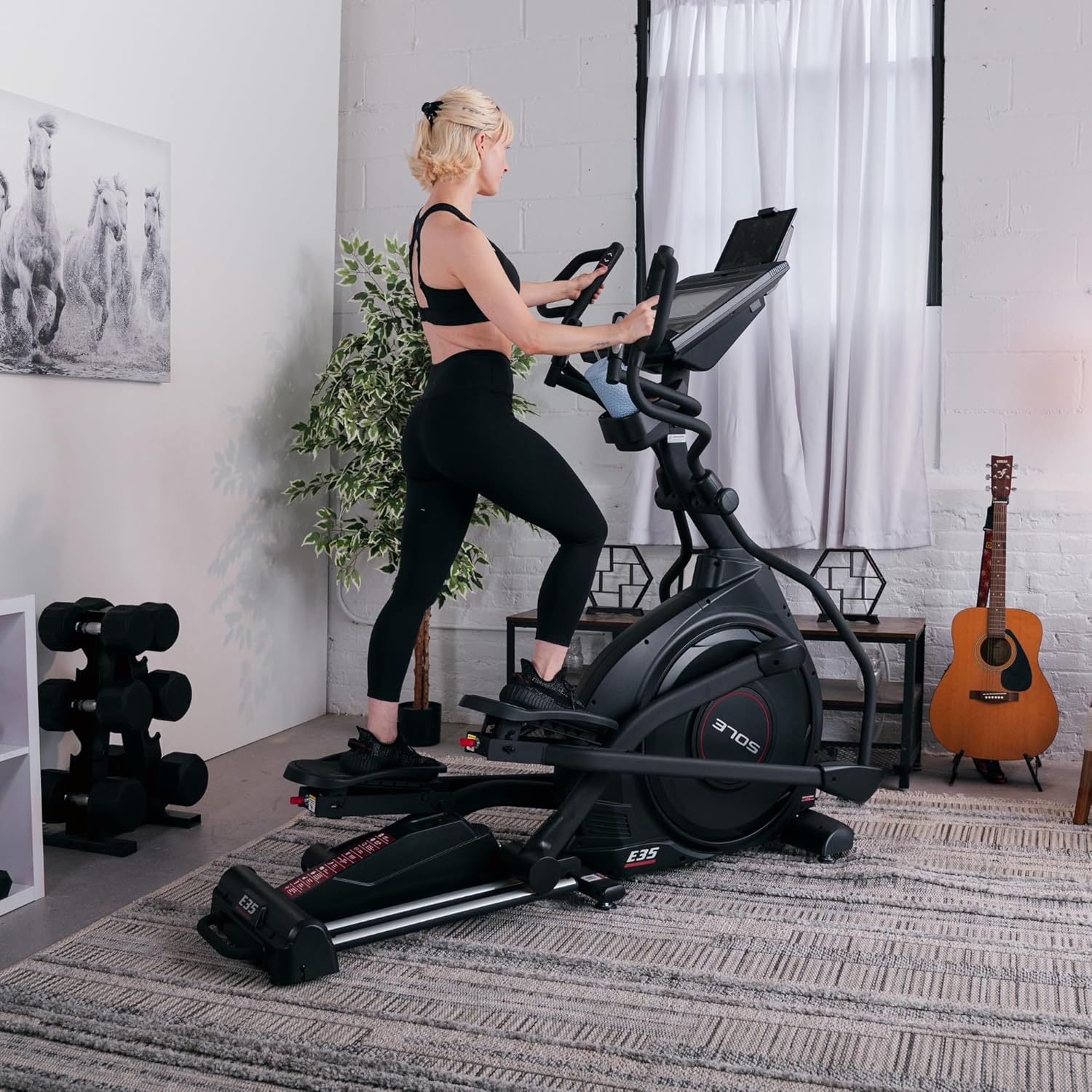 SOLE Fitness Elliptical Exercise Machines, Models E25, E35, E95, E95S, E98, Elliptical Machines for Home Use, Home Exercise Equipment for Cardio Training, Work from Home Fitness Stepper Machine - Image 2