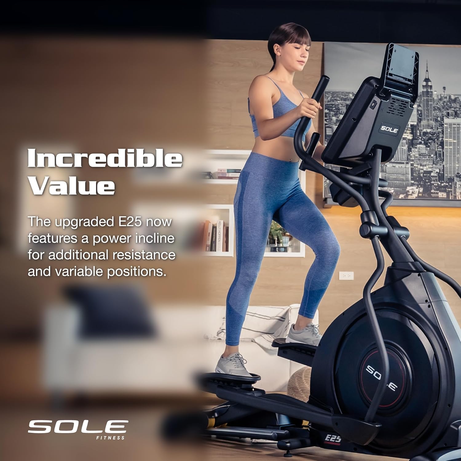 SOLE Fitness Elliptical Exercise Machines, Models E25, E35, E95, E95S, E98, Elliptical Machines for Home Use, Home Exercise Equipment for Cardio Training, Work from Home Fitness Stepper Machine - Image 3