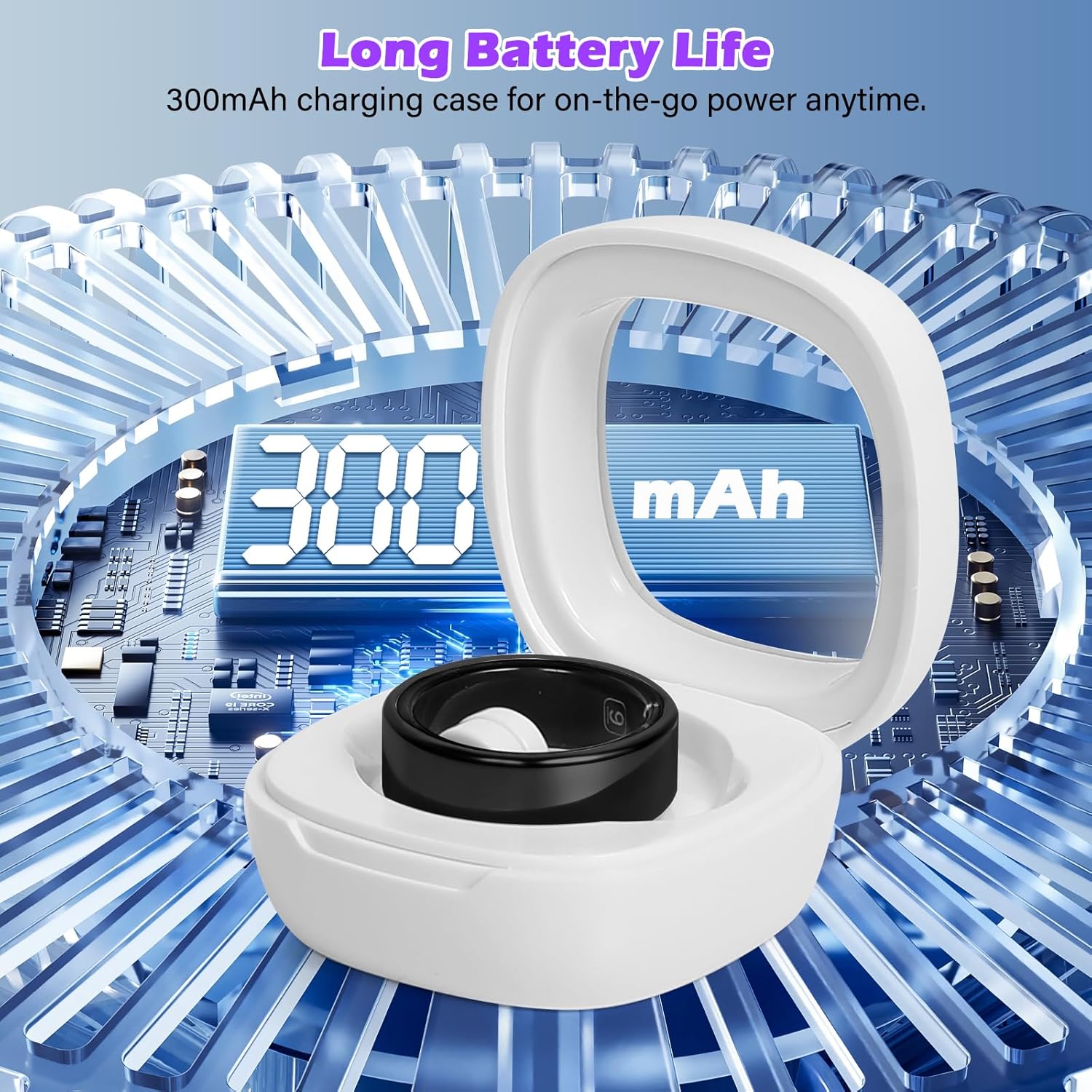 Smart Ring for Women and Men – Fitness & Health Smart Ring with Heart Rate and Sleep Tracking – Waterproof Activity & Wellness Ring Compatible with iPhone and Android - Image 8
