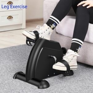 Pedal Exerciser Mini Exercise Bike for Leg and Arm Cycling Recovery Exercise Low Resistance Portable Bike