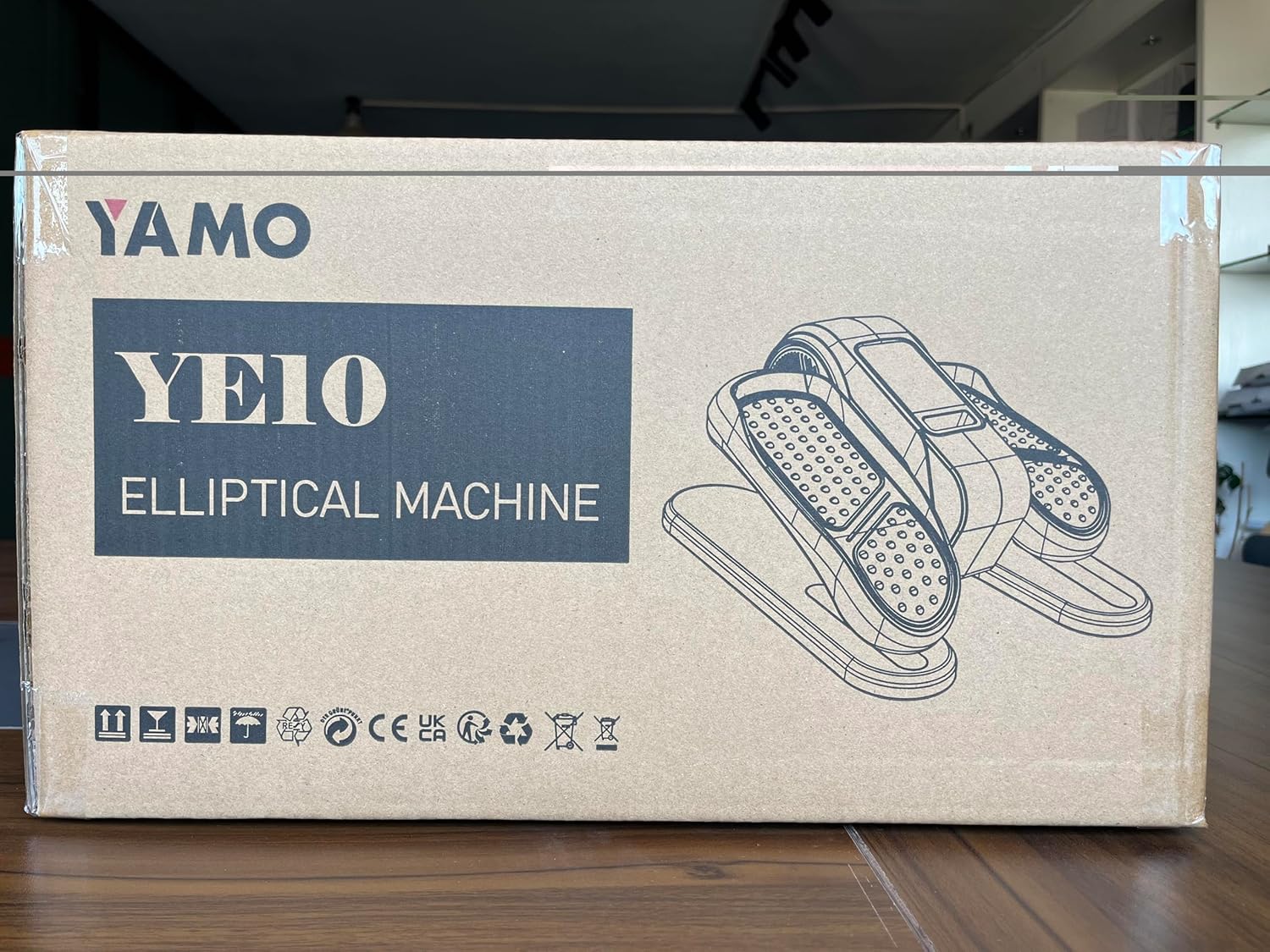 YAMO Under Desk Elliptical Machine Seated Ellipse Leg Exerciser for Seniors Fully Assembled Quiet Portable Elliptical Pedal Exerciser with Remote Control 12 Adjustable Speed Levels - Image 12