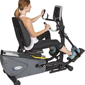 Physio Step HXT Recumbent Compact Semi-Elliptical Cross Trainer, Grey/Black