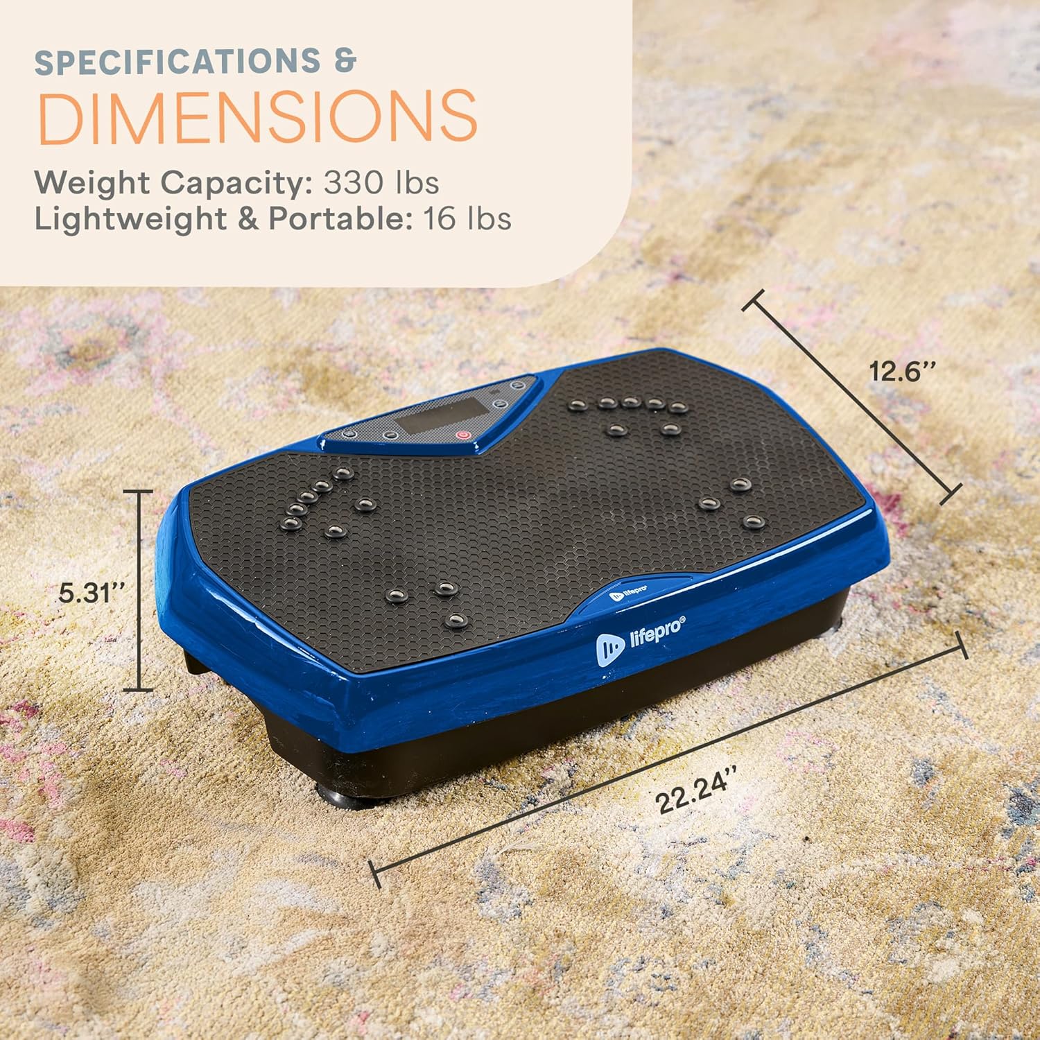 Lifepro Vibration Plate Exercise Machine with Magnetic Acupoints - Full Body Vibration Platform for Beginners and Recovery - Ideal Lymphatic Drainage Massager for Muscle Toning and Overall Fitness - Image 6