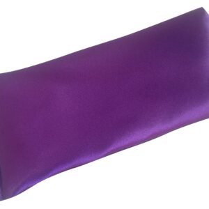 Lavender Eye Pillow- Silky Eye Pillow for Yoga, Meditation Relaxation. This Eye Mask Is Perfect for Sleeping. Made of Lavender Flowers Organic Flax Seed. Get One for Yourself or As a Gift.