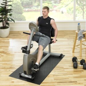 SuperMats Made in U.S.A. for Indoor Cycles Recumbent Bikes Upright Exercise Bikes and Steppers