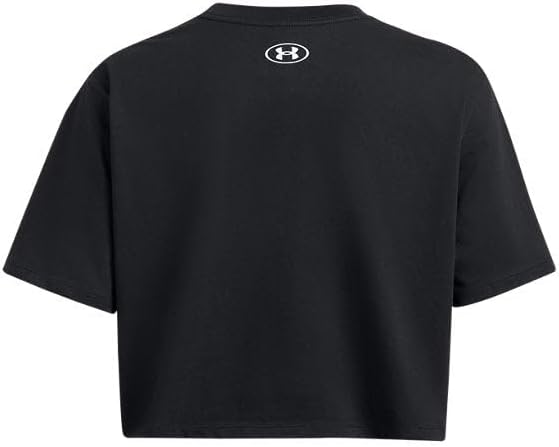 Under Armour Womens Boxy Crop Logo Short Sleeve T Shirt - Image 4