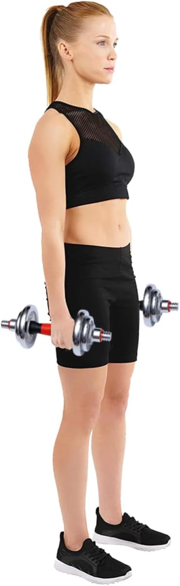 1Pair Electroplated Dumbbell for Home Gym Professional Workout Equipment for Body Sculpting Solid with Textured Grip for Exercise - Image 3