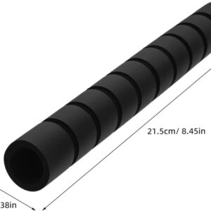 Kisangel 3pcs Pull up Bar Grips, No-Slip Foam Grip Tubing, Sponge Pull-up Sleeve Handlebar Pads for Horizontal Protector Pad