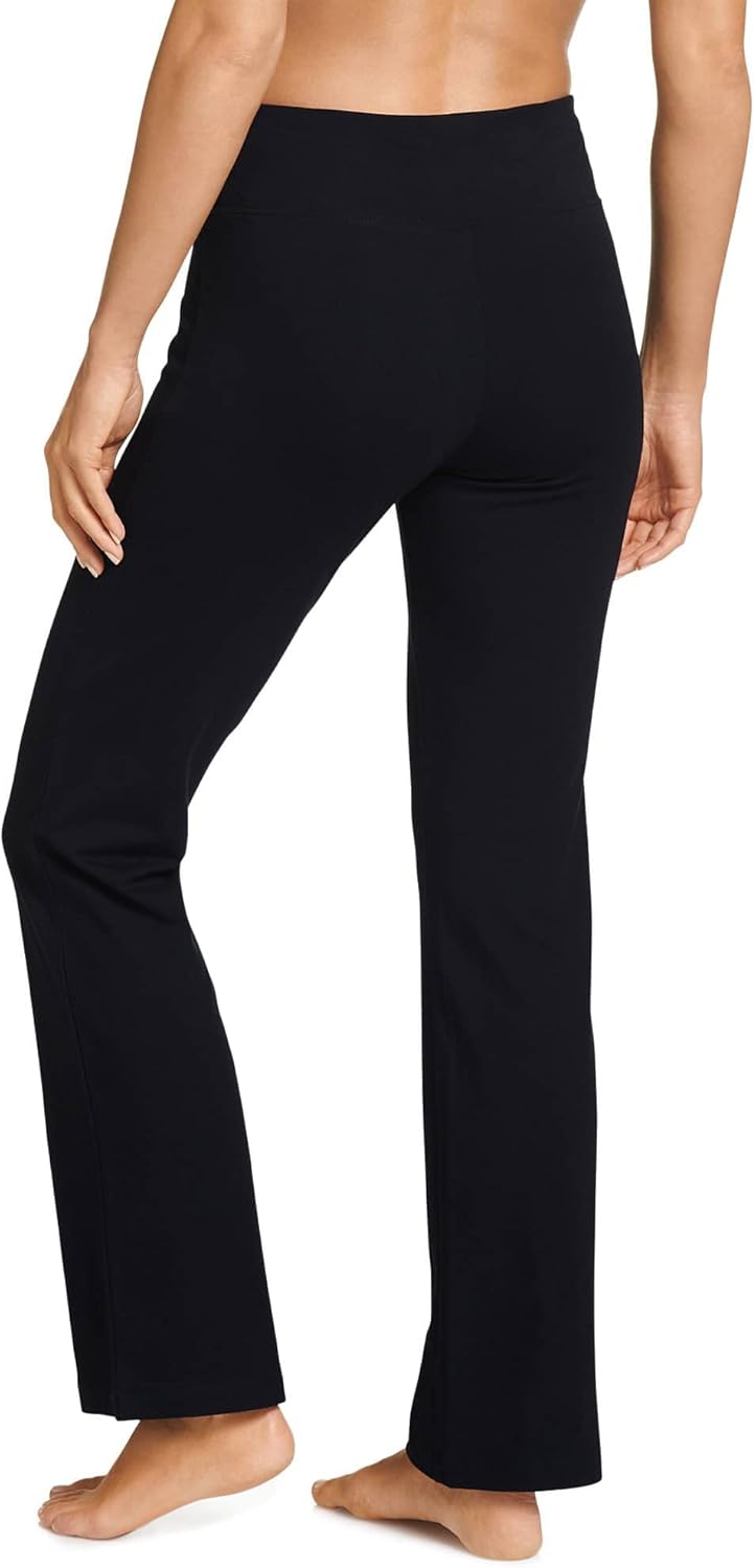Jockey Women's Active Cotton Stretch Slim Bootleg Yoga Pants - Image 3