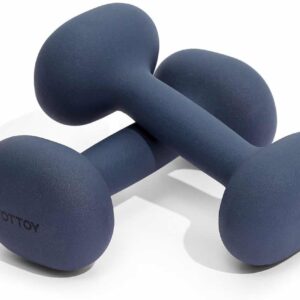YOTTOY Weights Dumbbells Set for Women,2-15 Pound Dumbbells Set of 2, Non-Slip Hand Weights for Home Workouts, Portable Strength Training Neoprene dumbbells