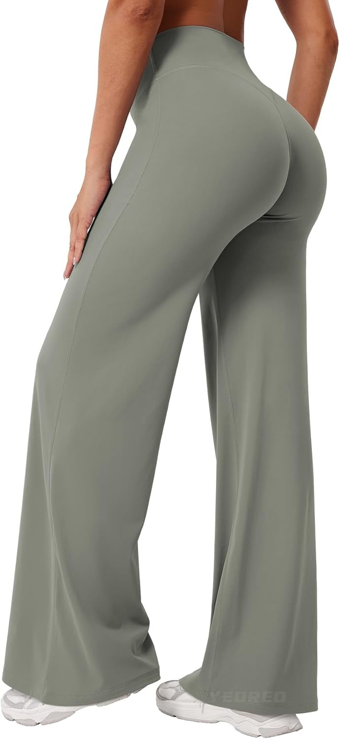 YEOREO Workout Leggings Womens No Front Seam Straight Leggings 29"/ 31.5"/ 33"/ 35" High Waist Buttery Eddiy Gym Yoga Pants - Image 2