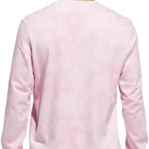 Adidas Men’s Tech Long-Sleeve Sportswear T-Shirt, Clear Pink/Light Pink, Large