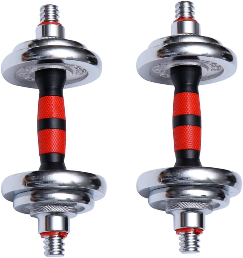 1Pair Electroplated Dumbbell for Home Gym Professional Workout Equipment for Body Sculpting Solid with Textured Grip for Exercise
