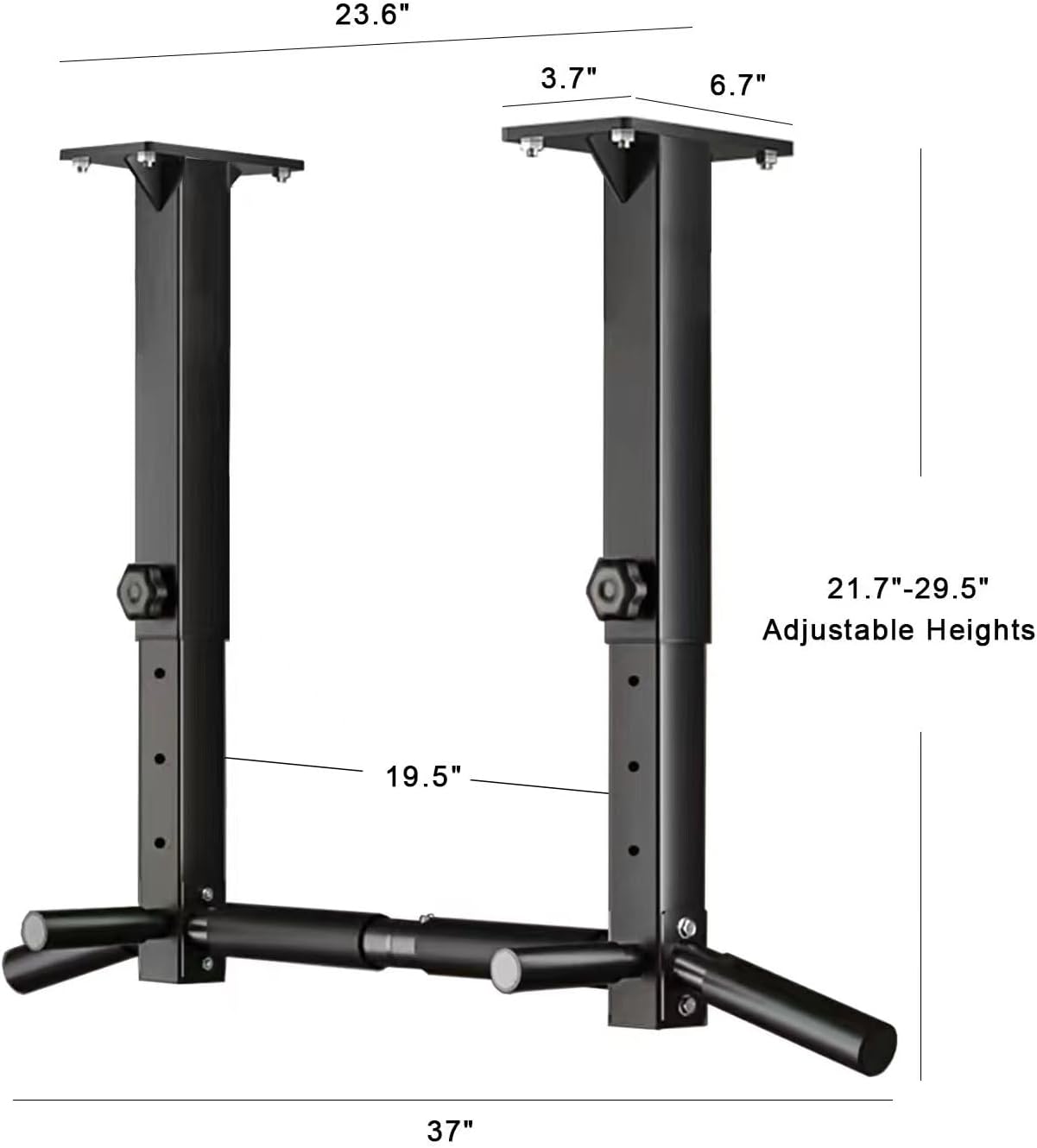 Wall Mount Pull Up Bar, Joist Mount Pull Up Bar, Beam and Rafter Mounted Chin Up Bar for Home Gym With Wood Mount and Wall Mount Screws - Image 6