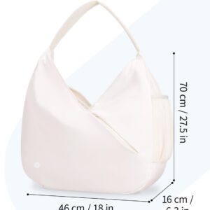 Ceneda Large Gym Bag for Women Sports Duffel Bag with Hidden Yoga Mat Holder & Shoe Compartment Workout Dance Tote Bag with Wet Pocket Overnight Weekender Bag for Travel Yoga