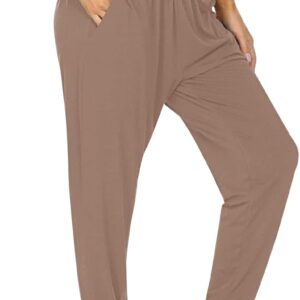 UEU Women’s Cozy Yoga Joggers Pants Loose Workout Sweatpants Comfy Lounge Pants with Pockets