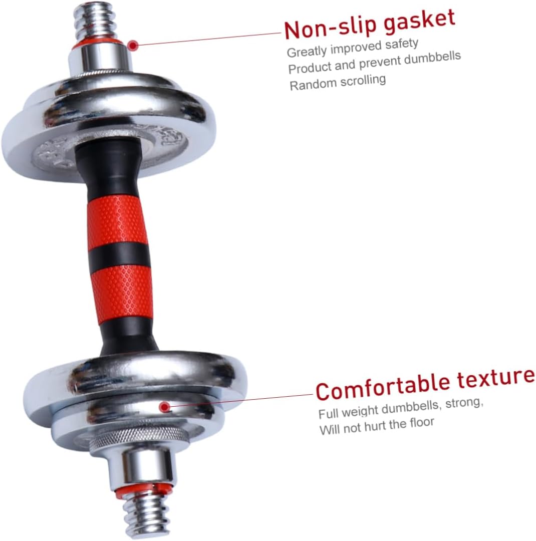 1Pair Electroplated Dumbbell for Home Gym Professional Workout Equipment for Body Sculpting Solid with Textured Grip for Exercise - Image 8