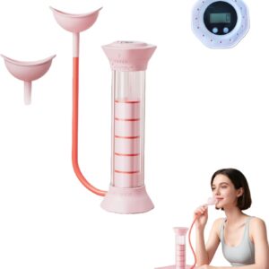 Digital Breathing Dumbbells with Adjustable air holes, Load Bearing Breathing Training Device, Abdominal Breathing Capacity,Slimming Belly, Breathing Resistance Training Dumbbells (Pink)
