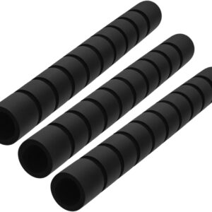 Kisangel 3pcs Pull up Bar Grips, No-Slip Foam Grip Tubing, Sponge Pull-up Sleeve Handlebar Pads for Horizontal Protector Pad