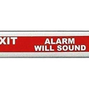 Dynasty Hardware Commercial Door Push Bar Panic Exit Device with Alarm Sprayed Aluminum