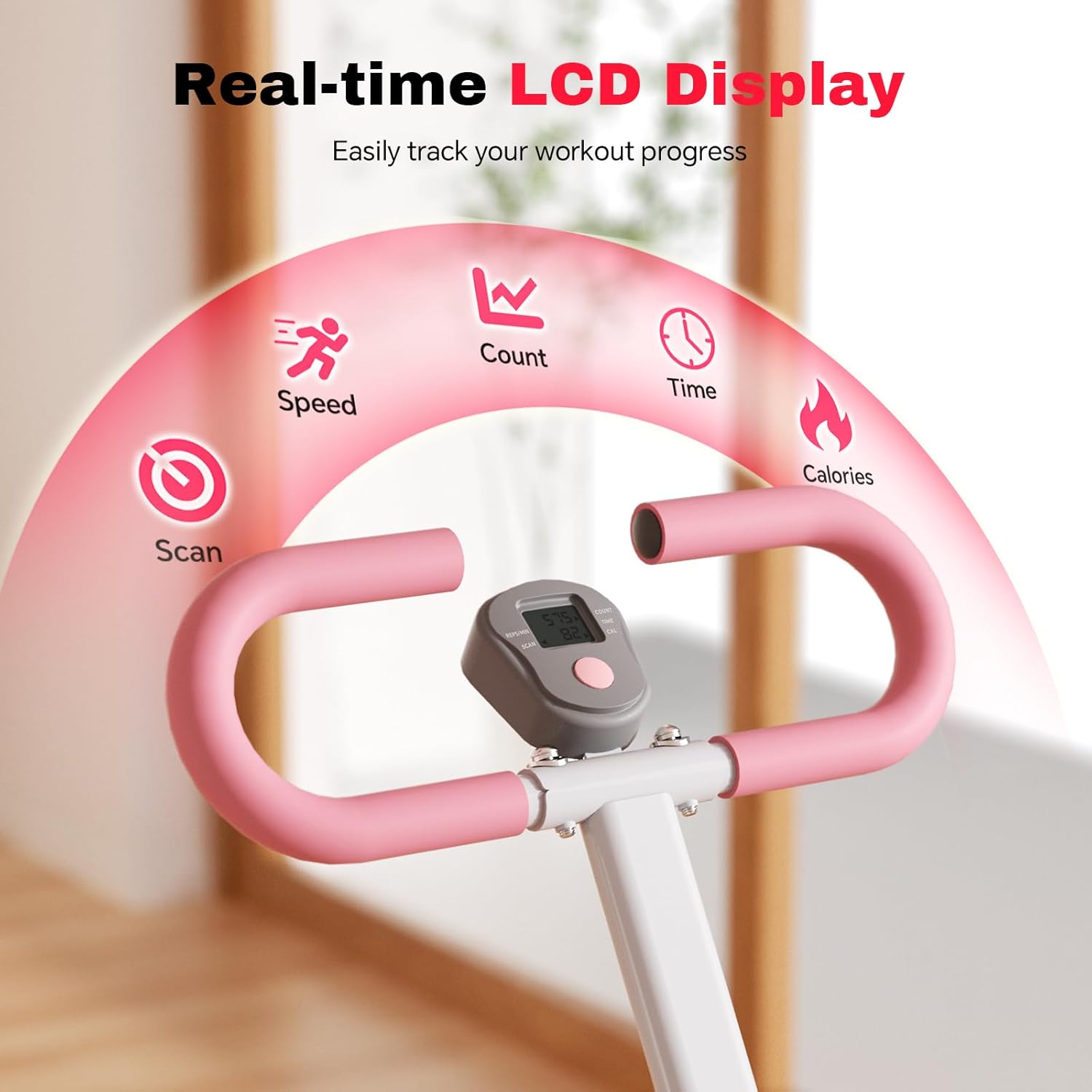 Home Vertical Climber, Full-Body Cardio Machine with Adjustable Handles, Steel Frame & Digital Monitor - Image 5