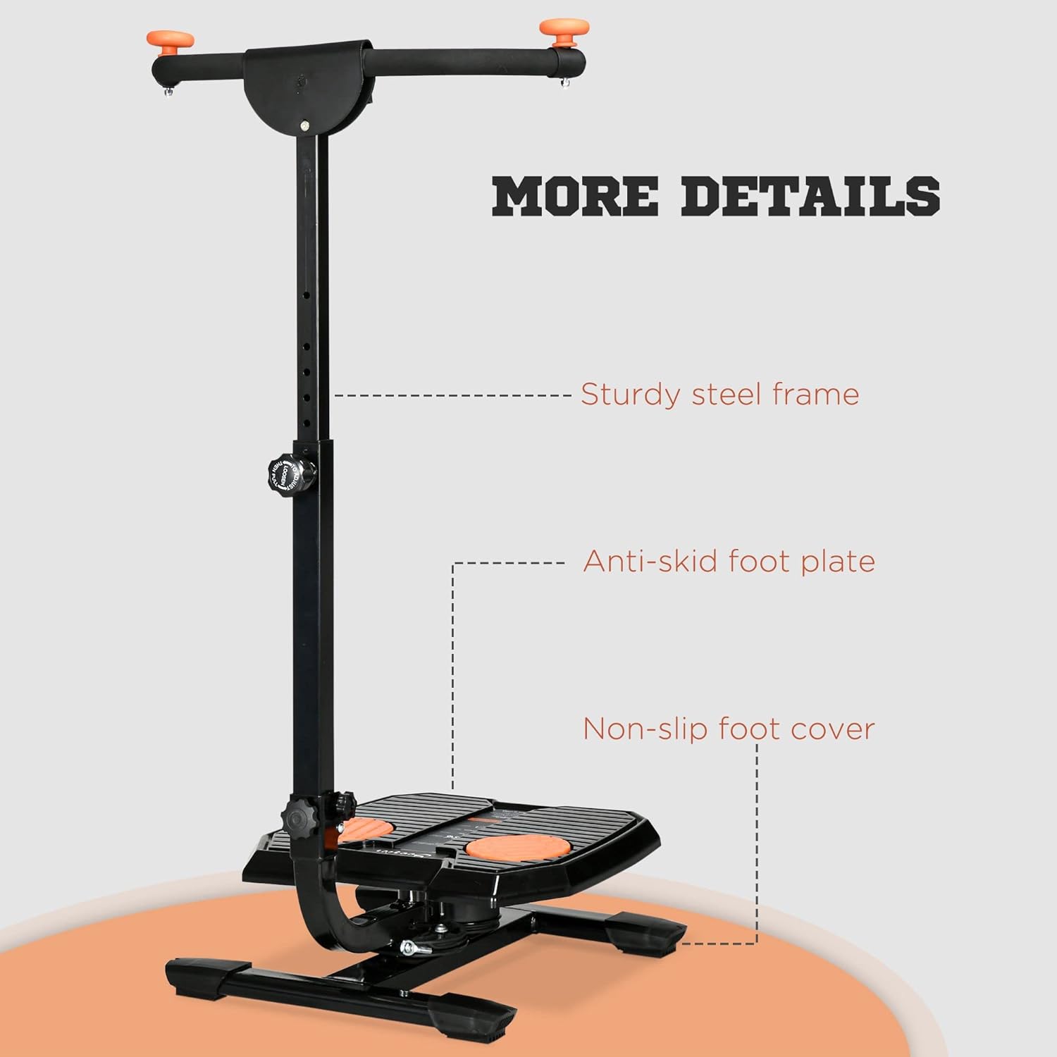 Soozier Foldable Ab Twister Board for Waist Trimming with Screen Showing Time, Calories, Ab Workout Equipment for Women and Men, Core Fitness Training Ab and Butt Workout Equipment - Image 8