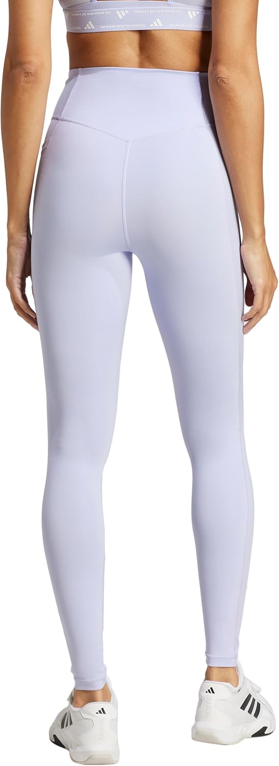 Adidas Womens Optime Essentials Stash Pocket Full-Length Training Leggings - Image 3