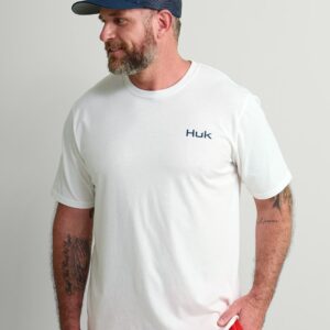 HUK Mens Fishing Graphic Tee, Performance Short Sleeve, Quick-Dry