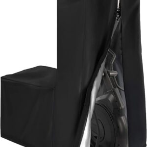 Elliptical Fitness Machine Protective Cover 420D Oxford Fabric Gym Dust Cover 34” x 20” x 60” Elliptical Cover Home Elliptical Exercise Machine Cover