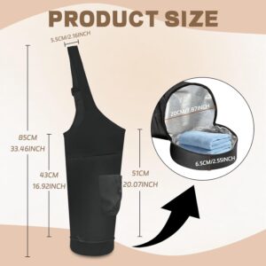 Yoga Mat Bag, Yoga Mat Carrier Fits Most Size Mats, Multi-Functional Tote With Pockets