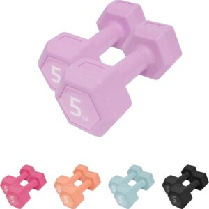 Dumbbell Sets – 5/10/15/20/25/36 lb Dumbbells Pair Hand Weights Set of 2 – Easy Grip – Arm Weights for Men and Women, Home Gym Exercise Equipment for Workouts Fitness Strength Training