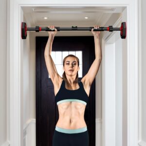 Ciieeo Adjustable Doorway Pull up Bar for Home Gym Portable Strength Training Bar with Secure Locking and Non-Drill Installation 39.37 Inch Comfortable Grip Fitness Equipment