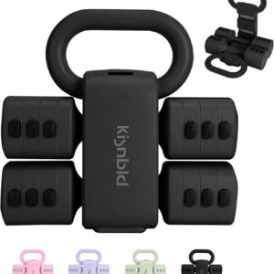 Adjustable Dumbbell Set of 2, 4 in 1 Free Weights Dumbbells Set for Women with Fast Adjustment, Each 2lb 3lb 4lb 5lb Hand Weights Set for Home Gym & Outdoor Exercise Training