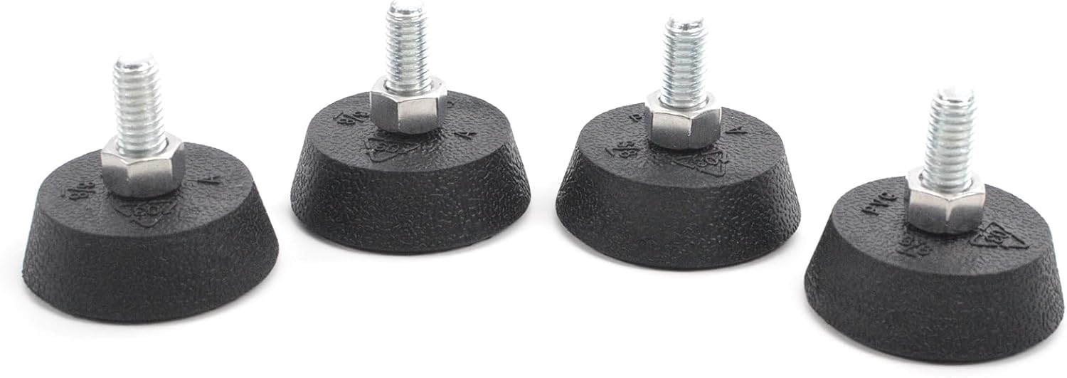 (4 Pack Upgrade 3/8" Spin Bike Foot Pads Compatible with Peloton Bike Replacement Parts Non-Slip Shock-Absorbing Leveling Feet with Sound-Proof Rubber for Exercise Bike Leveling - Image 7