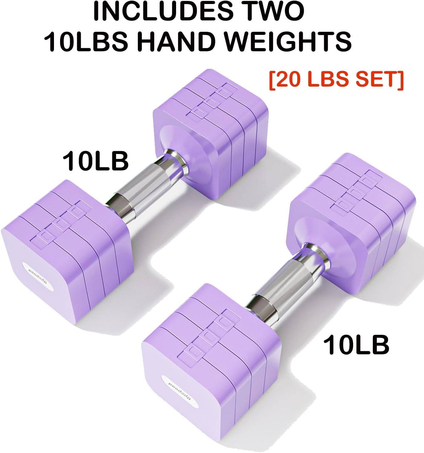 15LB 20LB 40LB 50LB Adjustable Dumbbell Set Free Weights Dumbbells Set for Women Men Hand Weights Sets Adjust Dumbbell Weight Sets for Home Gym Exercise Workout Strength Training Equipments - Image 2
