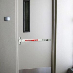 Dynasty Hardware Commercial Door Push Bar Panic Exit Device with Alarm Sprayed Aluminum