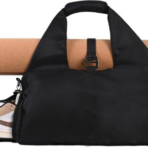 Yoga Bag for Women –Gym Tote with Shoe Pocket, Insulated Bottle Holder & Multiple Compartments – Yoga Tote Bag for Gym, Christmas Gift for Women