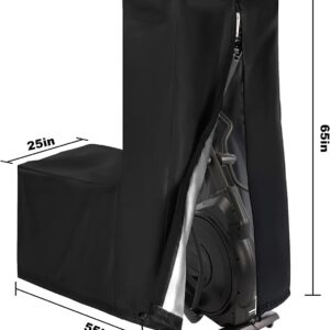 Elliptical Fitness Machine Protective Cover 420D Oxford Fabric Gym Dust Cover 34” x 20” x 60” Elliptical Cover Home Elliptical Exercise Machine Cover