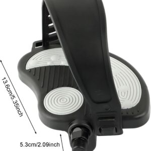 Exercise Bike Pedals with Straps, Stationary Recumbent Bike Pedals, 1/2″ Thread for Spin Bike, Indoor Stationary Exercise Bike, Stationary Recumbent Bicycle Replacement Parts, Short Axis