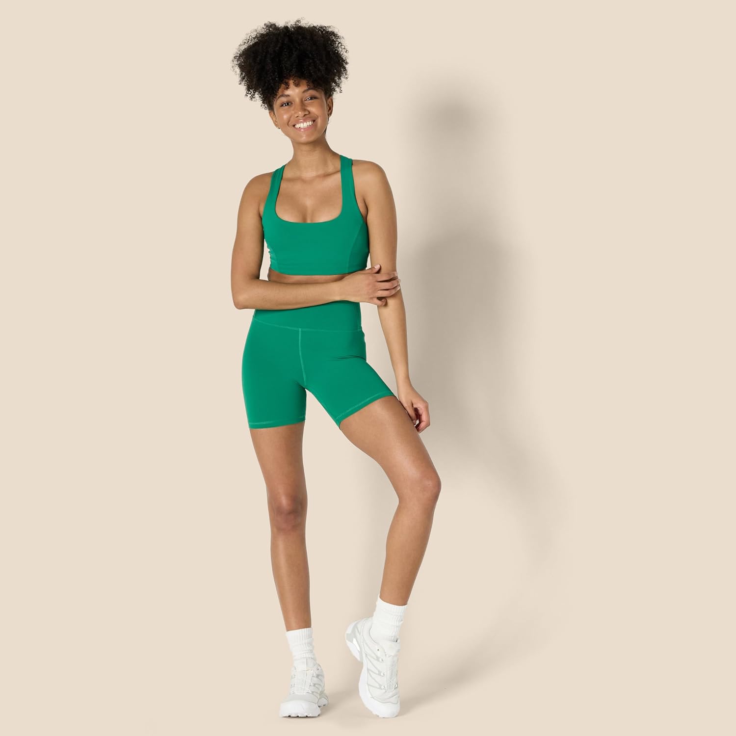 Amazon Essentials Women's Active FormFlex Buttery Soft High Waist Yoga Biker Shorts - Image 5