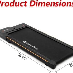 Walking Pad, 2-in-1 Treadmill for Home & Office, Portable Under Desk Treadmill Walking Jogging Machine with Remote Control